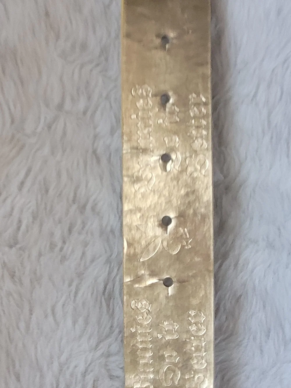 Vintage Y2K PLAYBOY Metallic Gold Bunny Buckle & Belt Set Licensed